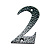 Цифра уличная на дверь НОЭЗ «2» черный.2-110-S 171102