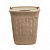 Корзина д/белья "Paola" 37л. (бежевый) Э-467