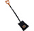 Лопата совковая Ritter Garden SolidS2 (для бетона, стальной черенок, сварное соединение, ручка ABS пл