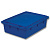 Ящик п/э сырково-творожный 502*332*150 синий с крышкой