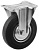 Опора неповоротная колесная C-3307-SLS-160 // арт. 12160F (FC 63)