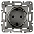 Розетка 2P+E графит Эра12 (механизм) 12-2101-12 (3736)