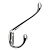 Крючок 04.04.02 "Титан" (хром) TRODOS уп.1шт.