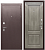 Дверь метал. Тайга 9см Серый клен (960 L)