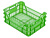 Ящик п/э 400*300*155 перфорированный зеленый