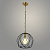 Светильник подвесной LUM 862/1HQ AB+BK 1х40W E27 d220 h1000 			