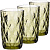 Набор стак. 370мл 6шт зеленый 30461