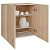 Шкаф навесной кухонный с сушкой 60 венге светлое (дуб млечный)