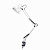 Лампа настольная TL-812 WHITE (белый,струбцина, Е27 061402-0056