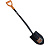 Лопата штыковая Ritter Garden SolidM3 (круглая, стальной черенок, сварное соединение, ручка ABS пласт