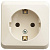 Розетка ОУ с з/к 16А/250В слон. кость ЭТЮД PA16-003K