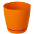 Горшок для цветов "ФРЕЗИЯ 2" апельсин 3л