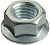 Гайки шестигранные с фланцем DIN 6923 Zn M18 (КНР) 2шт.