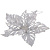 Елочное украшение Цветок, серебро, 14х3.5х14 см, пластик, SYYKLA-1919103 0192						