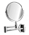 Зеркало космет настенное, раздвижное, на коленце, нерж. сталь, хром САНАКС 75270-1