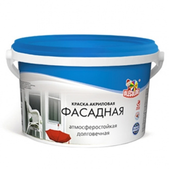 Краска акриловая фасадная Олеколор 3кг