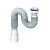 Гофра 1 1/2"*40/50 D85  с гайкой плоск.прокл.UNICORN