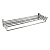 Полка для полотенца раздвижная - гармонь, 58,5 см, с крючками, из нерж стали, хромир 1055