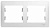Рамка 2-пост. белый GLOSSA	GSL000102
