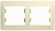Рамка 2-пост. беж. GLOSSA GSL000202