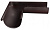 Угол желоба внешний Оптима 90гр 125мм (шоколад)