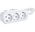Удл. ПВС 3х1 3 роз.  3 м 13А земля, выкл. (корпус ABS) E-303 UNIVersal 9631977