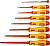 Отвертки изолированные 1000 В, CrV сталь, пластик. ручки, пластиковый кейс, набор 8 шт.+ 1 индикаторн