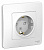 Розетка 2Р+Е шторки, 16А, Белый BLANCA BLNRS001111 