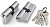 Цилиндровый механизм (100 ZA/60) 1000ZAKey60(25+10+25) CP хром 5Key (19945) (FUARO)