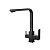 Смеситель для кухни с подключением фильтра, нерж. сталь VALFEX Antares Steel Black VF.76803-7 (10)