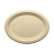 Тарелка овальная одноразовая крафт из растит. волокна 260х200х15 мм ТОРВК26020