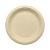 Тарелка десертная круглая одноразовая крафт из растит. волокна d180мм 180×20 ТРВК180/12