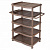 Полка д/обуви Эльф 5 секций коричневая.Э-034