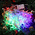 Гирлянда 480 ламп, 3х3 м, 8 режимов, Занавес, свет мультик. прозрачная, в помещении, сетевая, LED4160