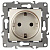 Розетка 2P+E 16А 250В шампань Эра12 (механизм) 12-2101-04 (0578)  