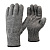 Перчатки Зима шерстяные 70%+30% акрил с начесом, без покрытия 10 класс, серые 9(L)